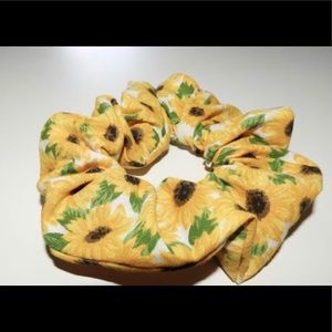 Sunflower hair scrunchies Handmade Brand New